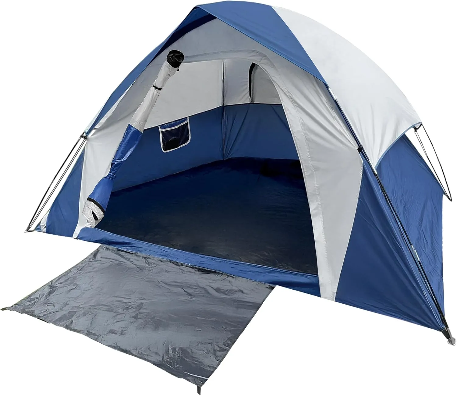 4-Person Camping Dome Tent Waterproof Lightweight Easy Setup Green/Blue for Fishing, Outdoor Camping, and Picnic Gatherings