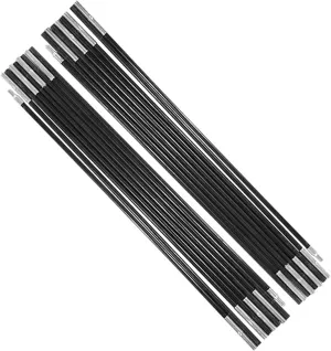4.9M Fiberglass Camping Tent Poles, Tent Support Rod Replacement Kit Awning Poles Universal Portable Lightweight for Outdoor Hiking Fishing Backpacking