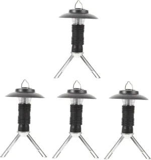 4pcs Triple-Mode Rechargeable Led Tent Light Camping Lamp for Emergency Outdoor