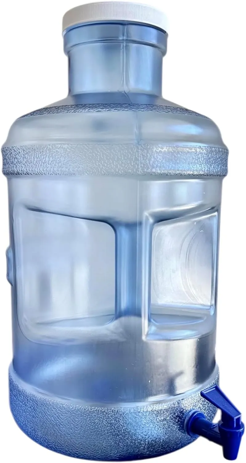 5 Gallon BPA-Free Water Bottle – Durable Tritan Plastic with Wide Big Mouth for Easy Filling & Cleaning – Dispensing Spigot – Reusable for Home, Office, Kitchen & Outdoor Use