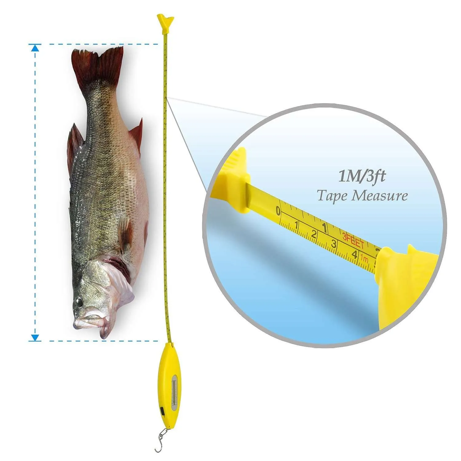 5-in-1 Multi-Tool for Fishing, Yellow Fish