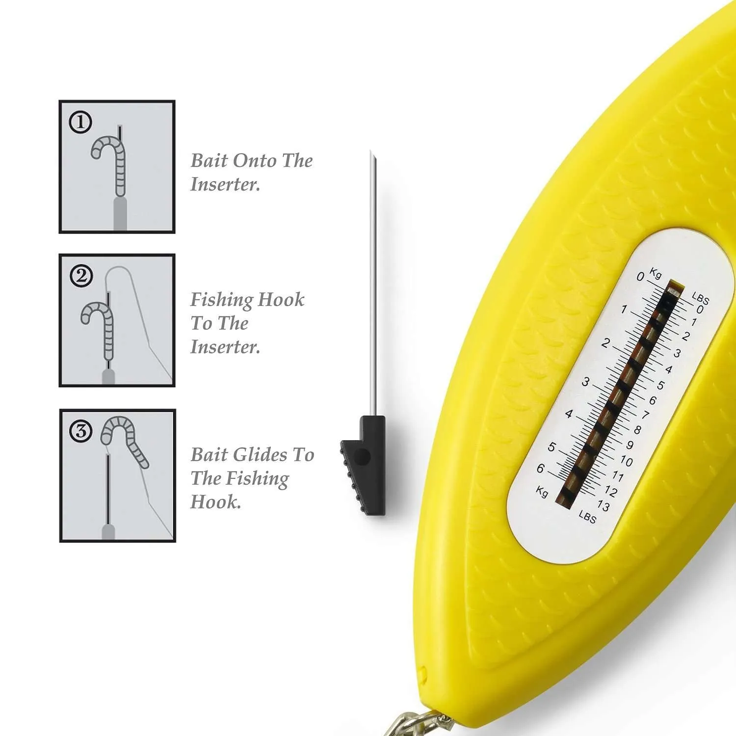 5-in-1 Multi-Tool for Fishing, Yellow Fish