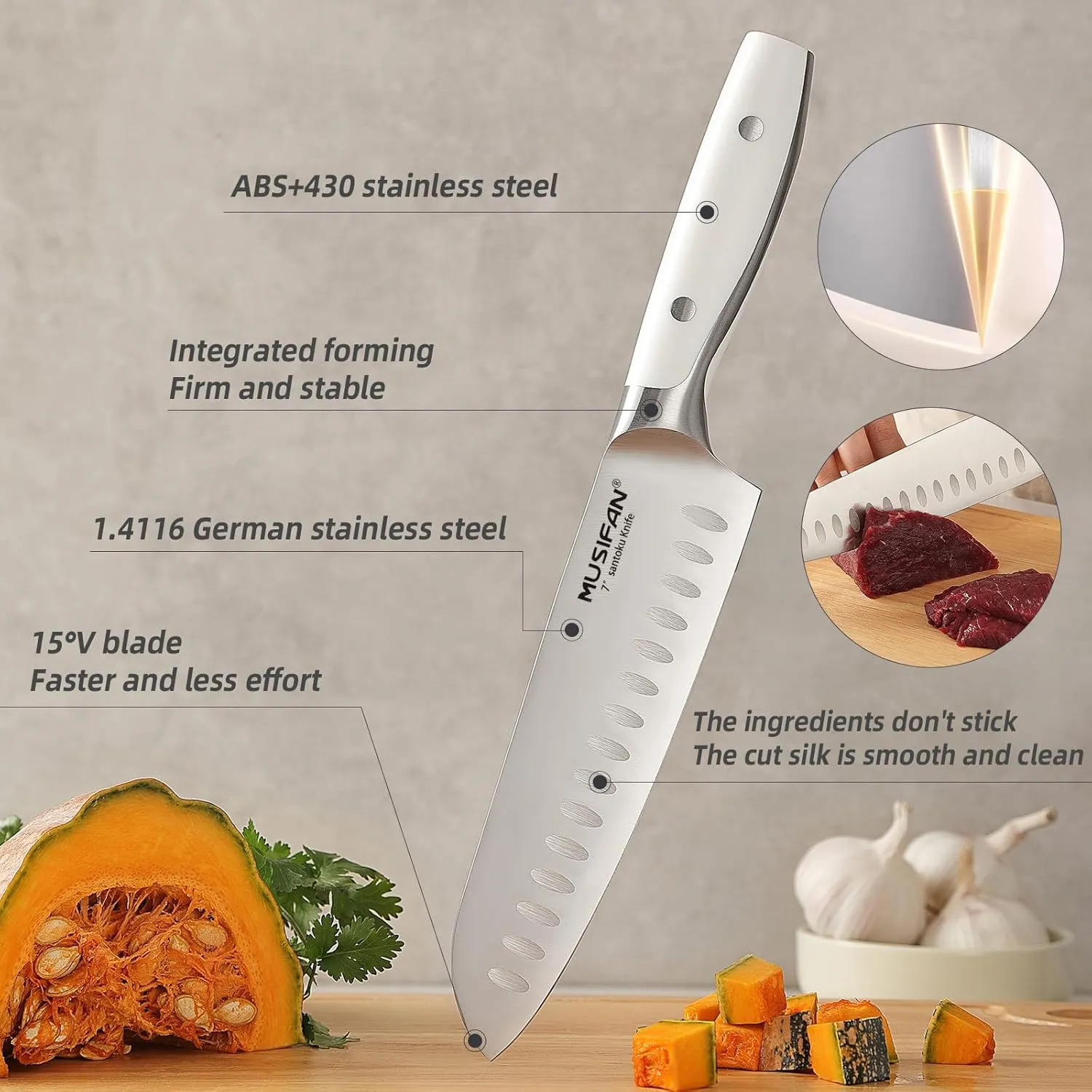 5-Piece Chef Knife Set, Professional Ultra Sharp Kitchen Knives For Cooking High Carbon Stainless Steel, With Ergonomic Handle Design (five)