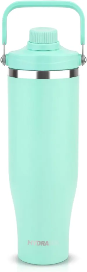50 oz Stainless Steel Water Bottle with Spout Lid & Handle, Insulated Large Hydration Bottle for Cold & Hot Drinks, Leak-Proof Metal Tumbler for Travel, Gym, and Outdoor
