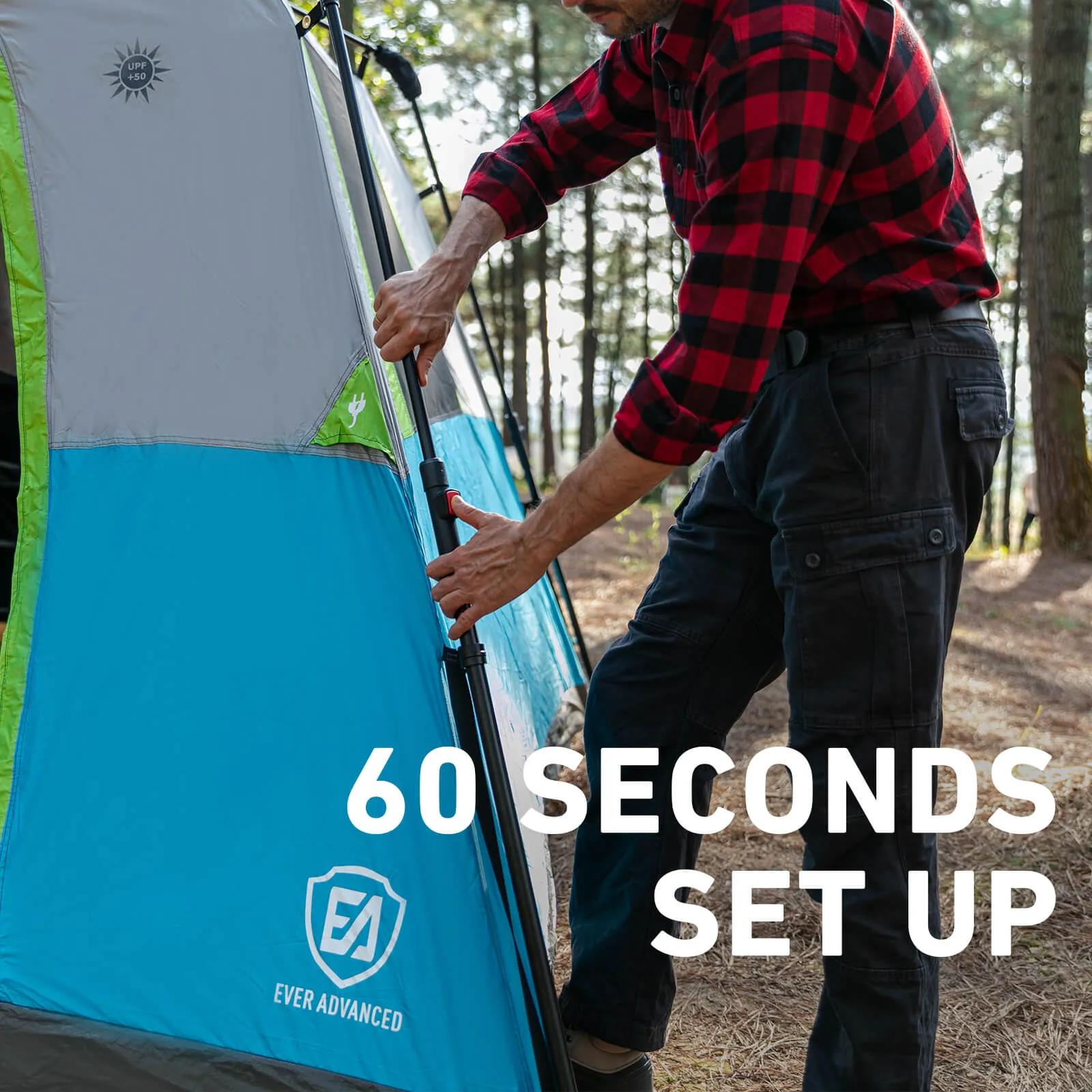 6 Person Instant Blackout Camping Tent