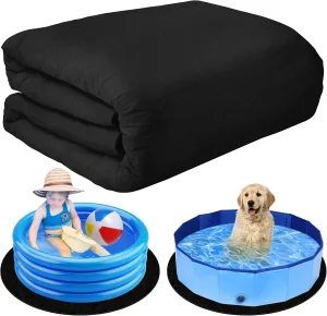 63in Thickened Pool Liner Pad for Pet Foldable Pool/Kids Inflatable Pool,Pool Ground Mat for Dog Pool Collapsible,Kiddie Pool Bottom Liner Protector to Prevent Puncture and Extend Swimming Pool Life