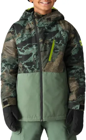 686 Hydra Insulated Snowboard Jacket (Boy's), Cypress Green/Hemisphere Clrblk, Medium