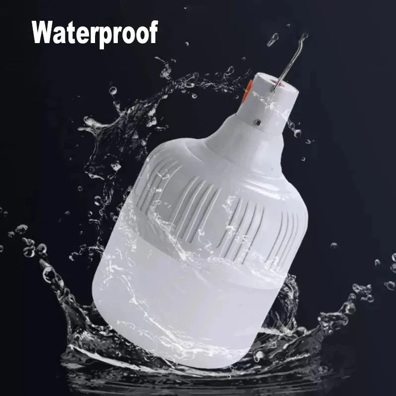 80W USB Rechargeable LED Emergency Lights - Portable Camping Lanterns for Outdoor Tents and Flashlight Use