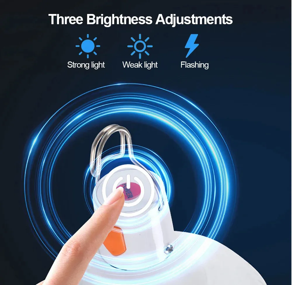 80W USB Rechargeable LED Emergency Lights - Portable Camping Lanterns for Outdoor Tents and Flashlight Use