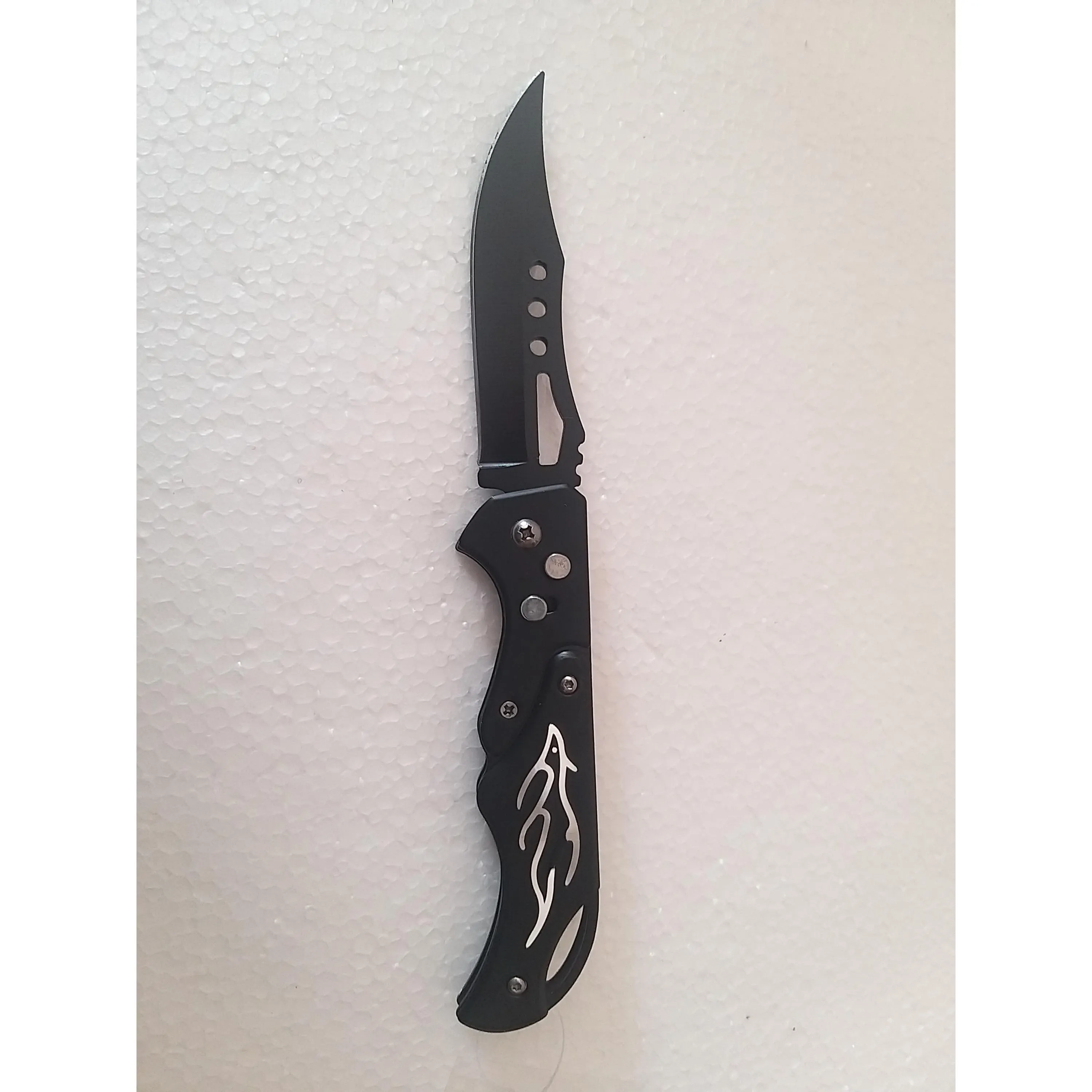 821 Black Foldable Camping, chefs Knife for vegetable cutting   (1337)