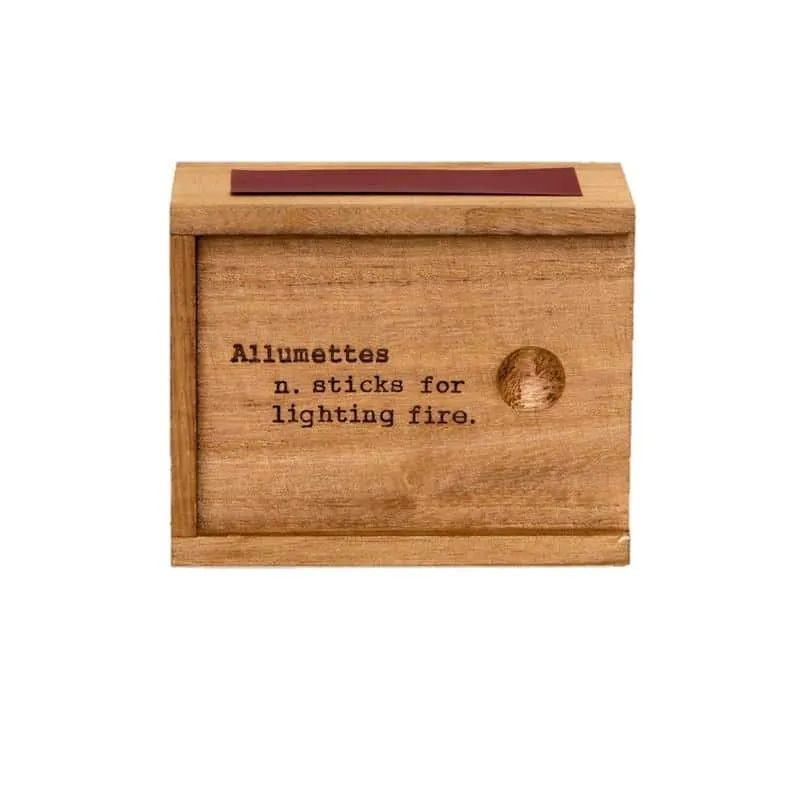 Accessories - Matches - Wooden Box