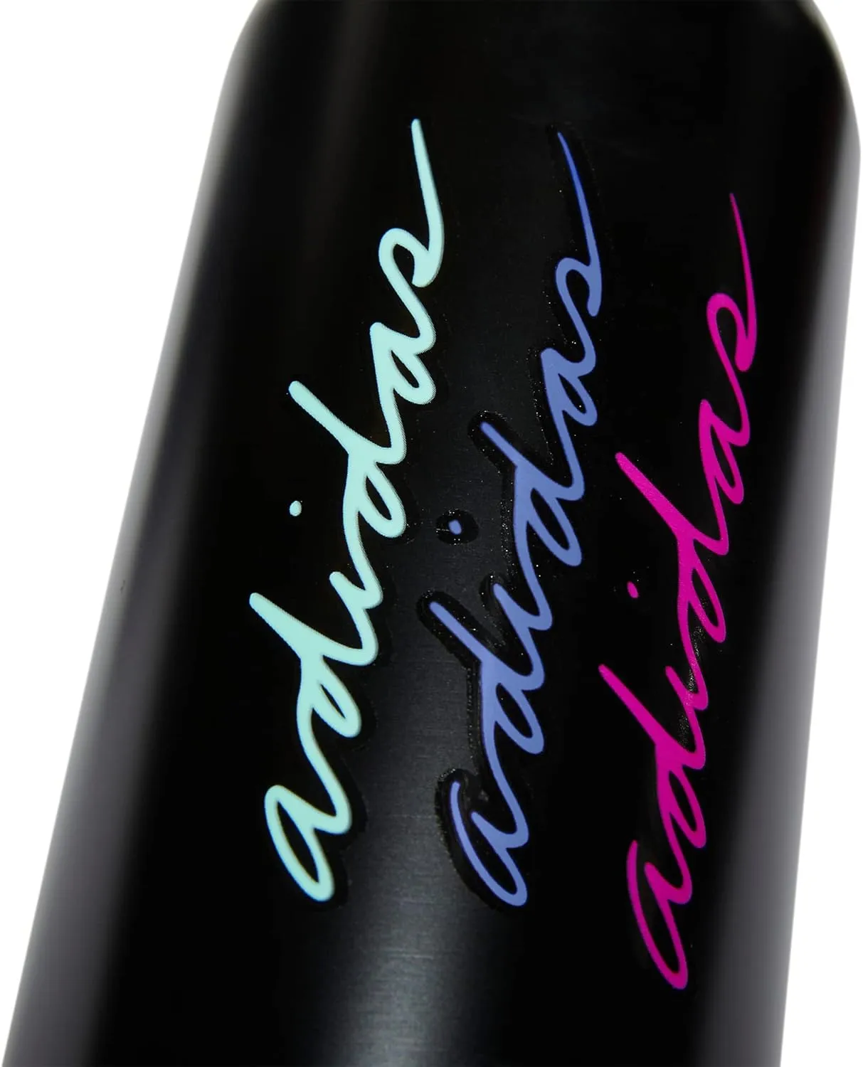 adidas 1 Liter (32 oz) Metal Water Bottle, Hot/Cold Double-Walled Insulated 18/8 Stainless Steel, Black/Pulse Mint Green/Blue Fusion, 32 Ounces