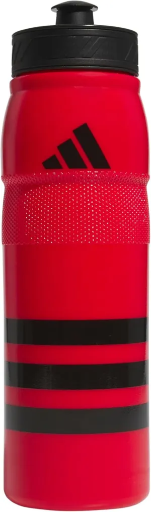 adidas 750 ML (28 oz) Stadium Refillable Plastic Sport Water Bottle, Scarlet, One Size