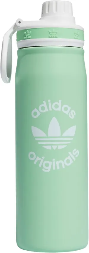 adidas Originals 600 ML (20 oz) Metal Water Bottle, Hot/Cold Double-Walled Insulated 18/8 Stainless Steel