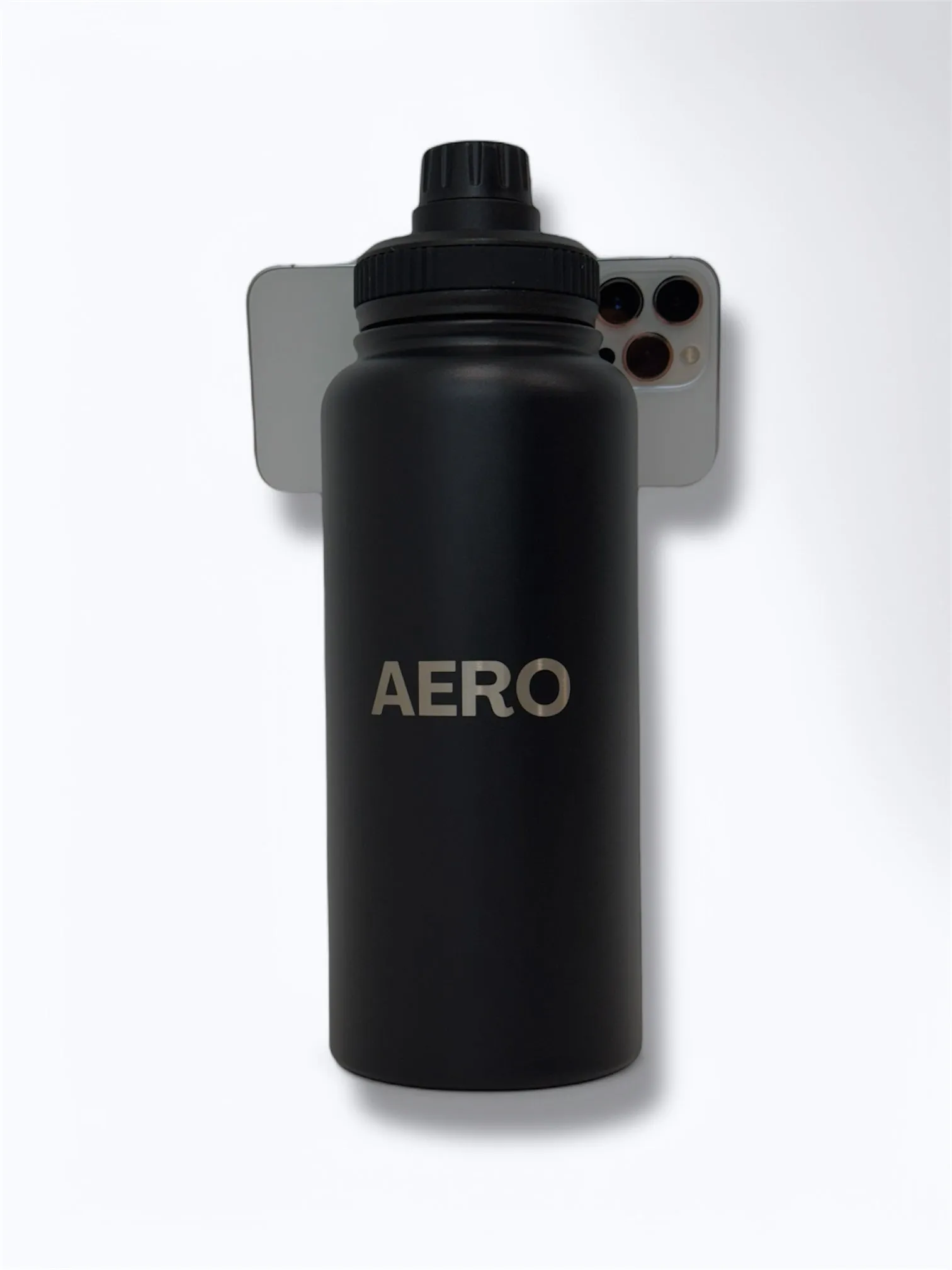 AERO- Black 1L Magnetic Water Bottle