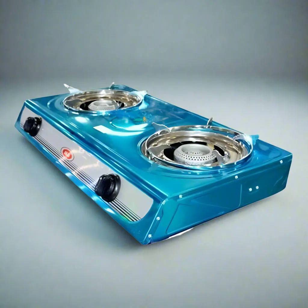 Akai Auto-Ignition 2 Burner Table Top Gas Cooker - GC010A8202