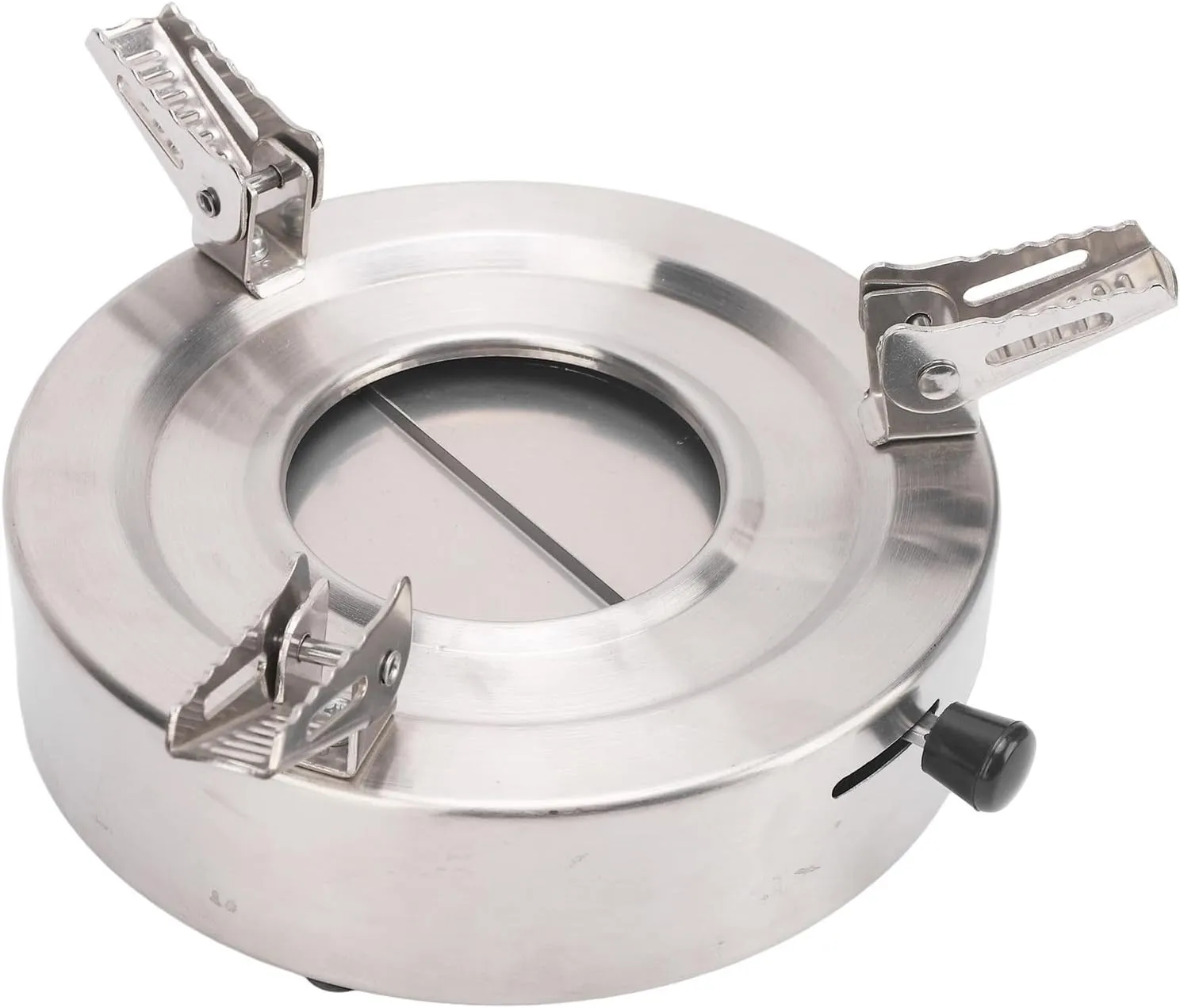 Alcohol Stove Windproof Portable Adjustable Stand Compact Solid Alcohol Stove for Camping Dormitory Hotel Aluminum Alloy