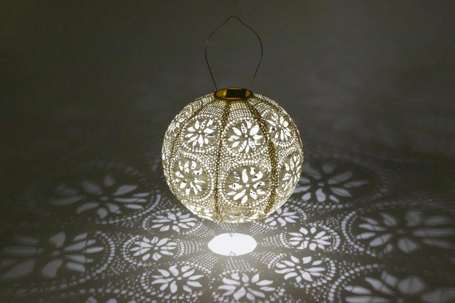 Allsop Home Garden 31598 Soji Stella Boho Globe 12-in. Tyvek Solar Lantern