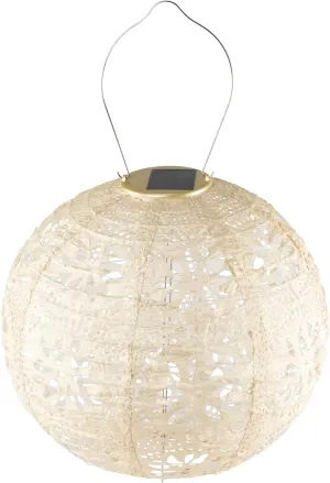 Allsop Home Garden 31598 Soji Stella Boho Globe 12-in. Tyvek Solar Lantern