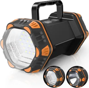 AlpsWolf Camping Lantern Rechargeable, LED Camping Flashlight, 4800 Capacity, Portable Camping Light 12h Standby, 4 4 Modes for Emergency, Hiking, Power Outages, Fishing Orange