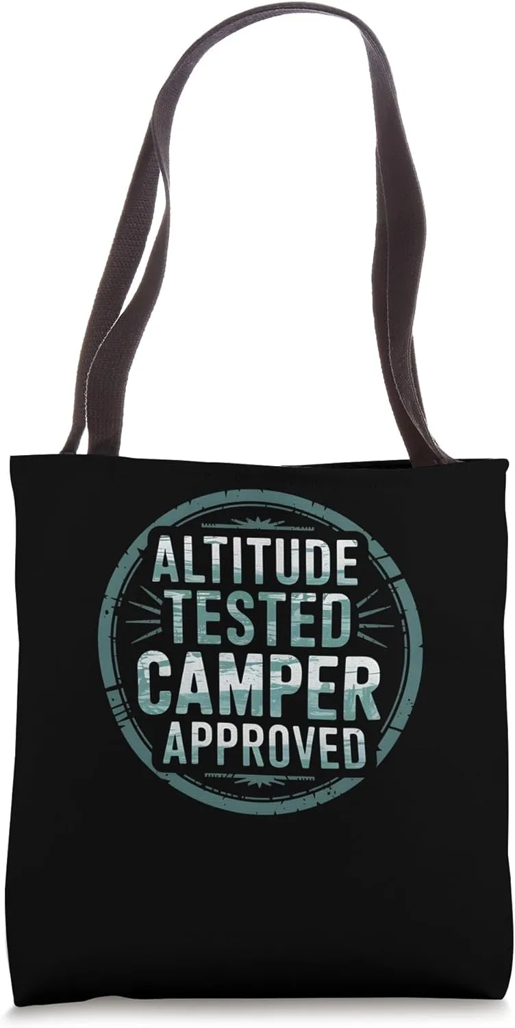 Altitude Tested Camper Approved Alpine Camping Tote Bag