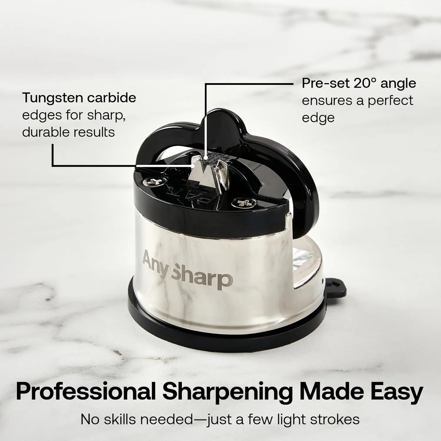 AnySharp Pro Knife Sharpener, Metal