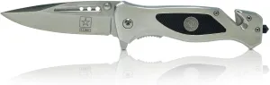 Army Folding Elite Tactical Knife | Great Gift for the Veteran in your Life | Disabled Vet Owned Business | Army Knife Silver