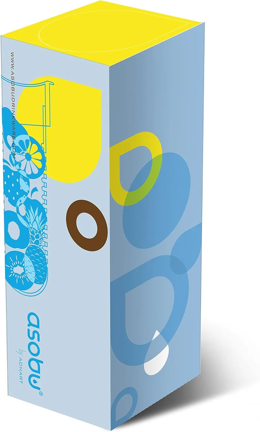 Asobu Flavor It Infuser Water Bottle Pure Fruit Flavour 2 Go, Smoke