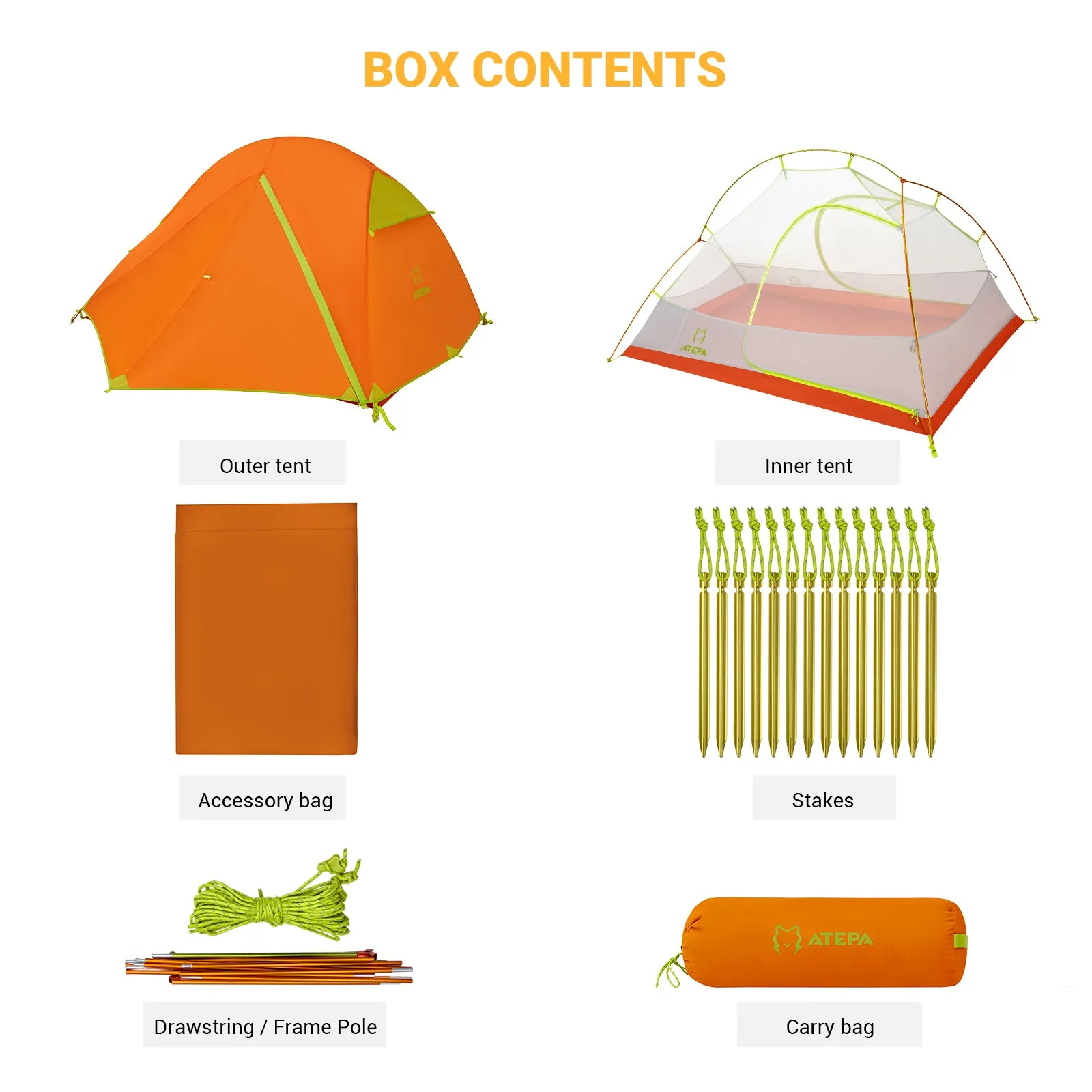 ATEPA Hiker 2-person Backpacking Tents