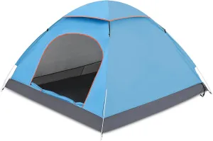 Athena Collection 1-2 Person Camping Dome Tent, Portable Backpacking Tent Easy Setup Travel Tent with Carry Bag, Outdoor All Seasons Tent Windproof Camping Equipment for Lawn Garden Park
