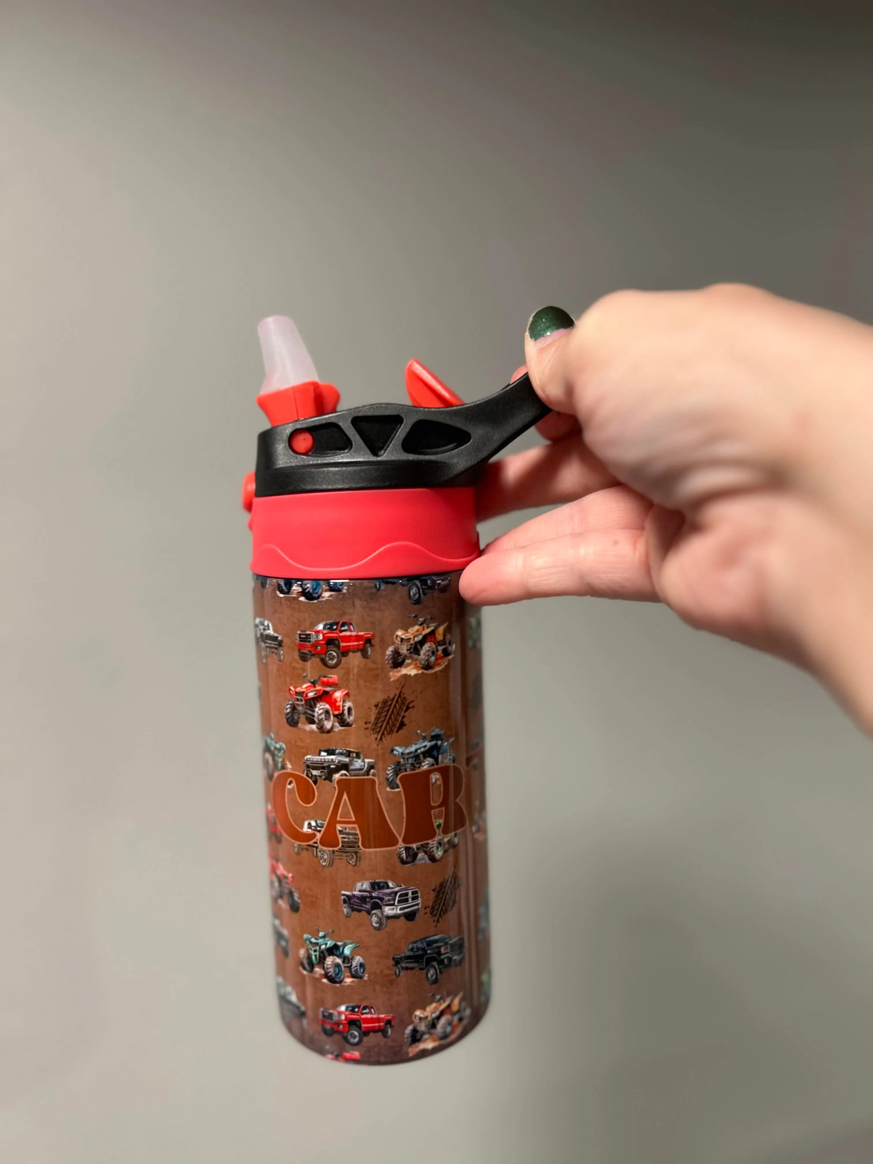 Atv/ Truck  Kids Sippy Cup or Water Bottle