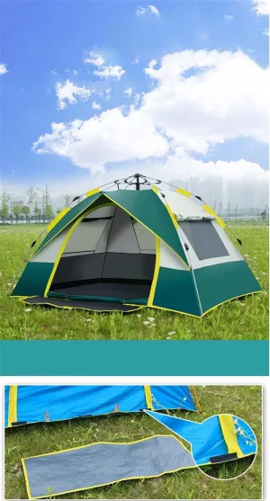 Automatic Camping Tent 1-2 Person/3-4 Person Easy Instant Setup Tourist Family Backpacking Tent for Hiking Travel Fishing