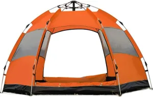 Automatic Opening Pop Up Tent Outdoor Camping Tent Double Layer Portable Lightweight Backpack Tent Sunshade Shelter Beach Tent