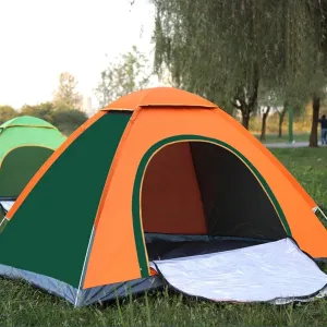 Automatic Outdoor Camping Tent,Family Beach Tent for 3-4 People,Easy Open,Hiking Travel Tents,Ultralight Solar Shelter,Windproof Ventilation and