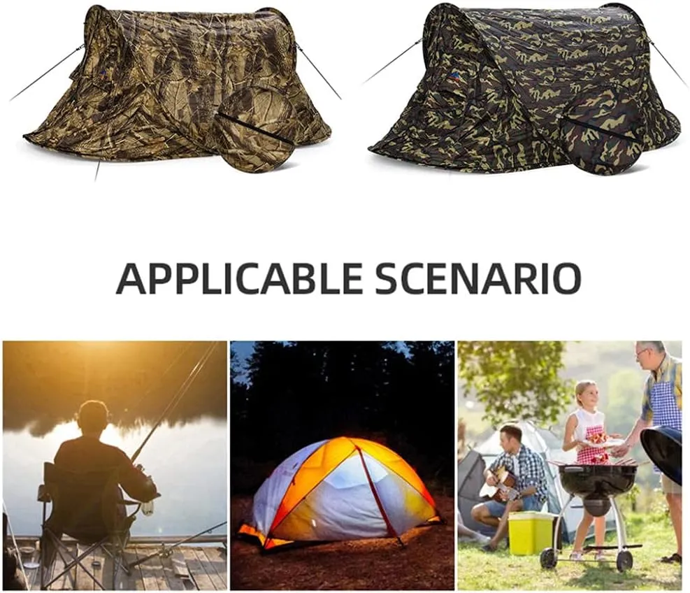 Automatic Pop-Up Tents 2 Person Waterproof Camping Tent Instant Portable Cabana Beach Tent UV Protection Sun Shelter for Beach Camping Hiking Fishing
