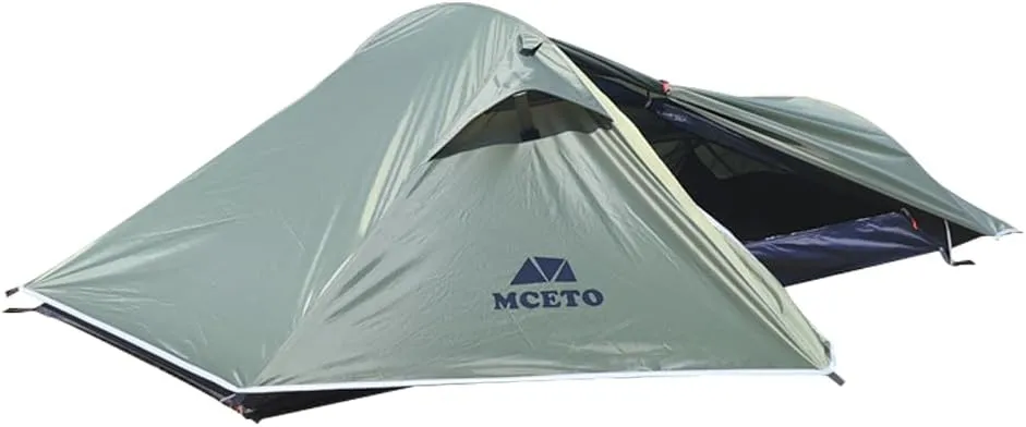 Backpacking Tent 1 Person Ultralight Aluminum Pole Stormproof Camping Tent Suitable for Four Seasons Single Person Tent