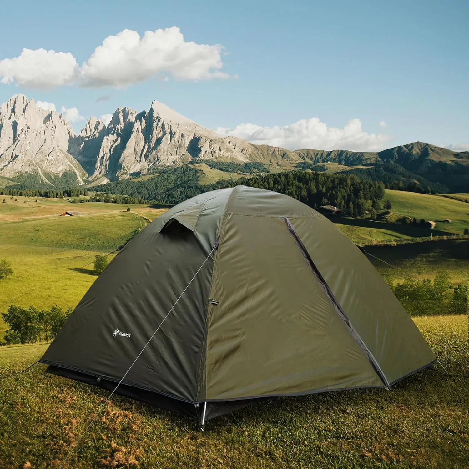 Backpacking Tent for Camping 2/3/4 Person Hiking Ultralight Tent for Waterproof Windproof Outdoor Tents Easy Setup Two Doors Double Layer Lightweight Instant Tents