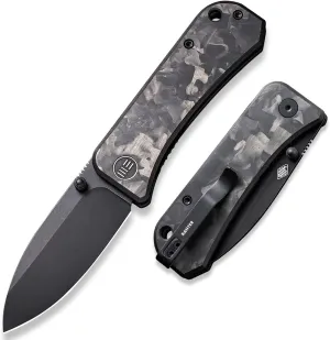 Banter Pocket Knife for EDC, Ben Petersen Folding Knife with 2.9”S35VN Blade, Cabon Fiber Handle Titanium Thumb Stud Opener 2004H (Marble)