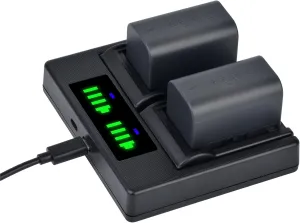 Batmax 2Pcs 2500mAh BN-VF815 Battery   Quick LED USB Charger with Type C Port for JVC BN-VF815 BN-VF815U and JVC Everio GZ-MG130 148 150 155 175 255 2GZ-HD7 GR-D745 790 796 JVC MiniDV Cameras