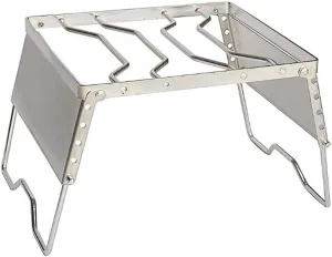 BBQ Grill Outdoor Multifunctional Folding Campfire Grill Portable Stainless Steel Camping Grill Grate Gas Stove Picnic Heating Stove Stand