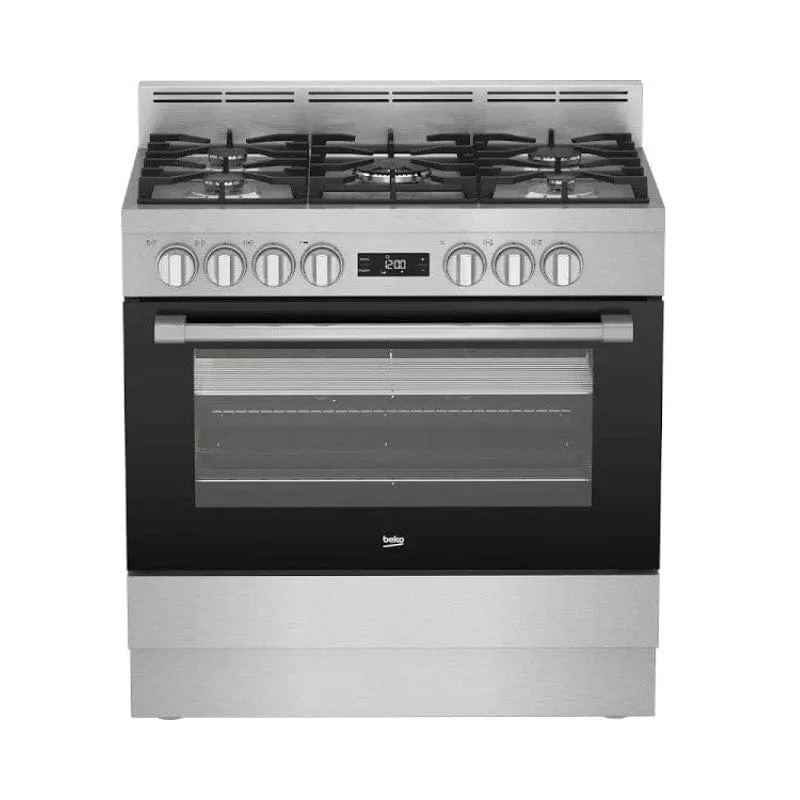 Beko 90 cm 5-Burner Stainless Steel Gas Stove BFC916GMX Inox