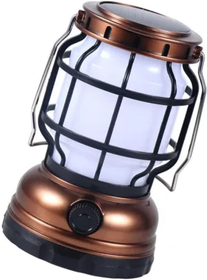 BESPORTBLE 1set USB Rechargeable Vintage Camping Lamp Portable Led Tent Light for Retro Design for Hiking Emergency Use and Backpacking