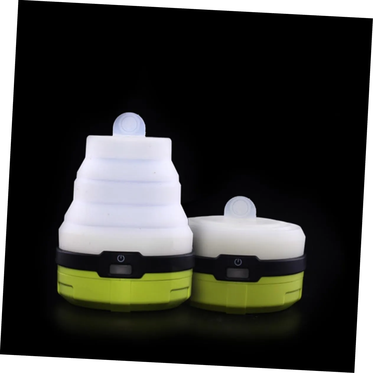 BESPORTBLE 3pcs Solar Rechargeable Camping Light Collapsible Lantern for Hiking Emergency Outdoor Tent Lamp Handle