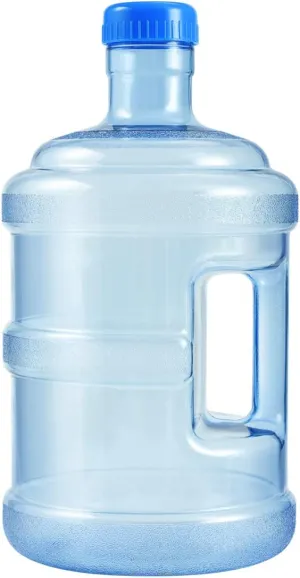 BESPORTBLE BPA Free Water Bottle With Screw Caps: 5 L Water Container Easy Grip Carry Handle For Sports Camping Food Grade Plastic