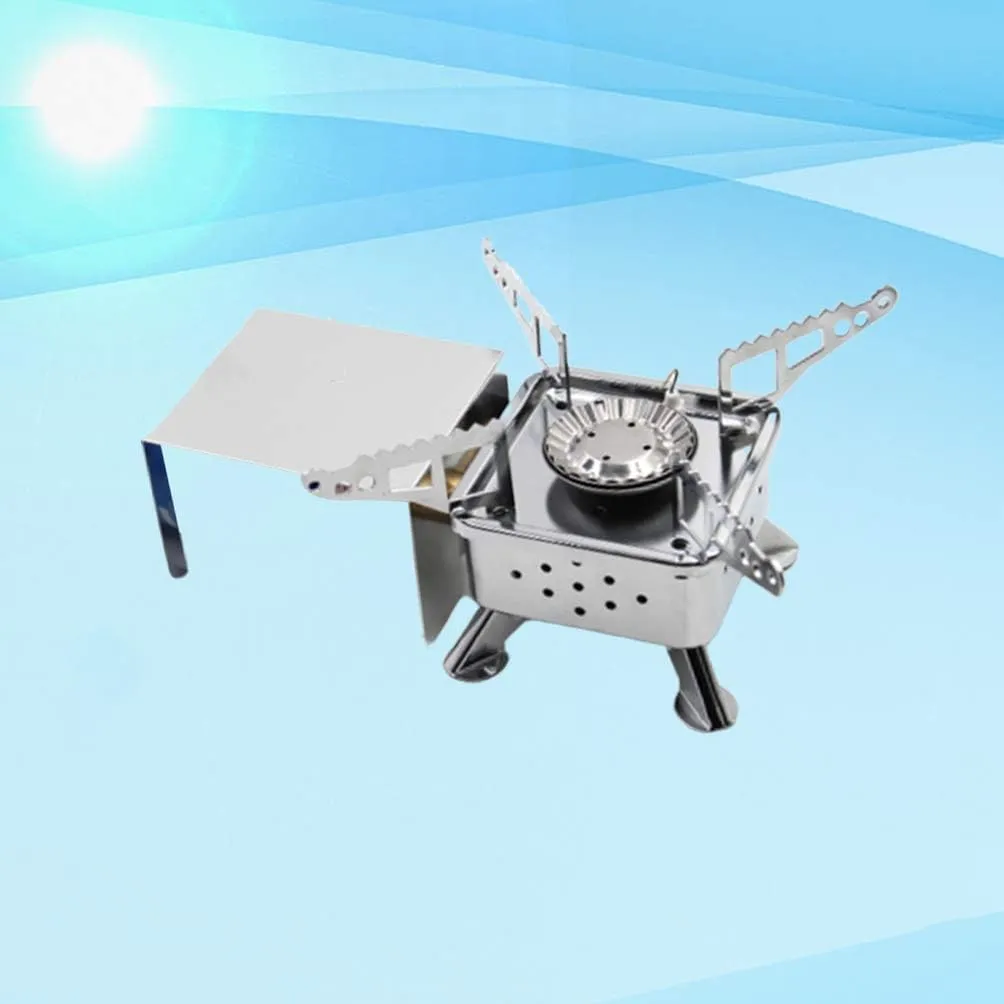 BESPORTBLE Camping Gas Stove Windproof Stove Folding Gas Stove Portable Backpacking Hiking Gas Stove for Traveling BBQ