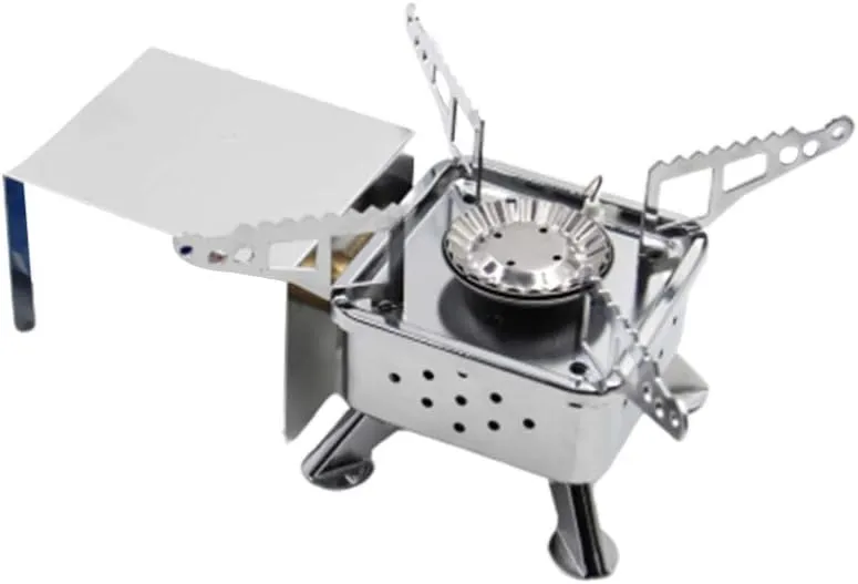 BESPORTBLE Camping Gas Stove Windproof Stove Folding Gas Stove Portable Backpacking Hiking Gas Stove for Traveling BBQ