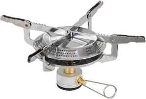 BESPORTBLE Mini Cooker for Outdoor Portable Camping Stove Metal Burning Folding Stainless Steel Stove