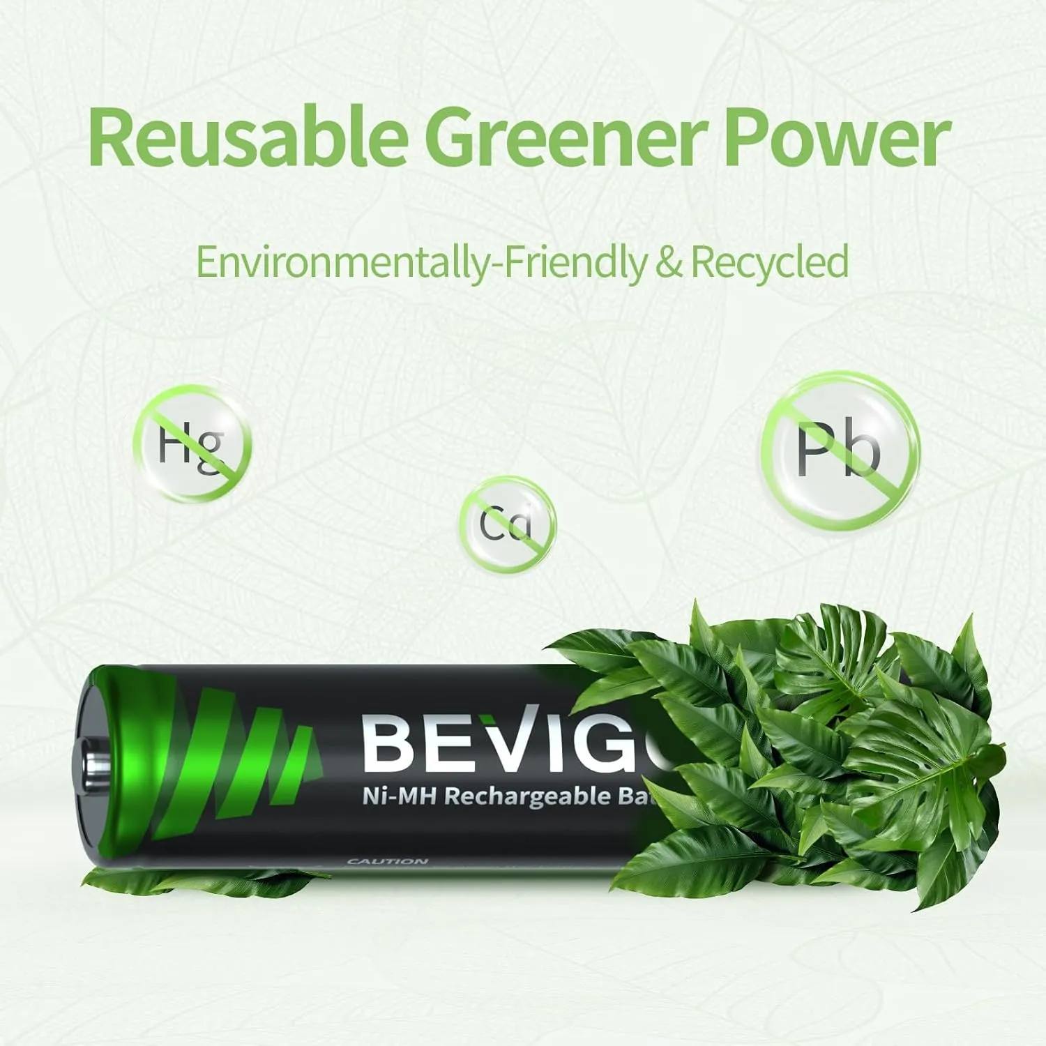BEVIGOR Rechargeable AAA Batteries with Charger, 8 Pack 1100mAh Low Self Discharge Triple A Batteries with 8 Bay AA AAA Smart Battery Charger for Ni-MH Ni-CD, Independent Slot