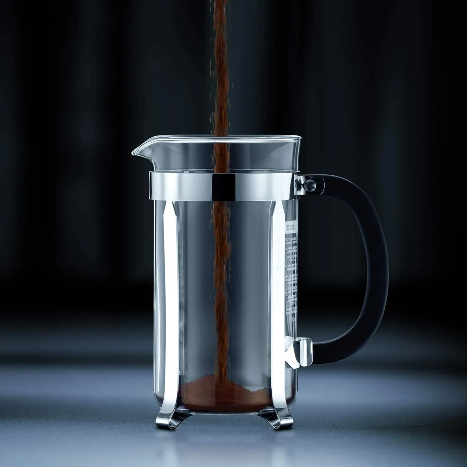 Bodum 34oz Chambord French Press Coffee Maker with BPA-Free Tritan Plastic Carafe, Brushed