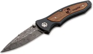 Boker 110190DAM Tirpitz Damascus Folding Knife with 3-7/8 in. Straight Edge Blade